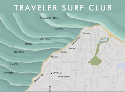 East Side Surf Guide (Intermediate) - Santa Cruz