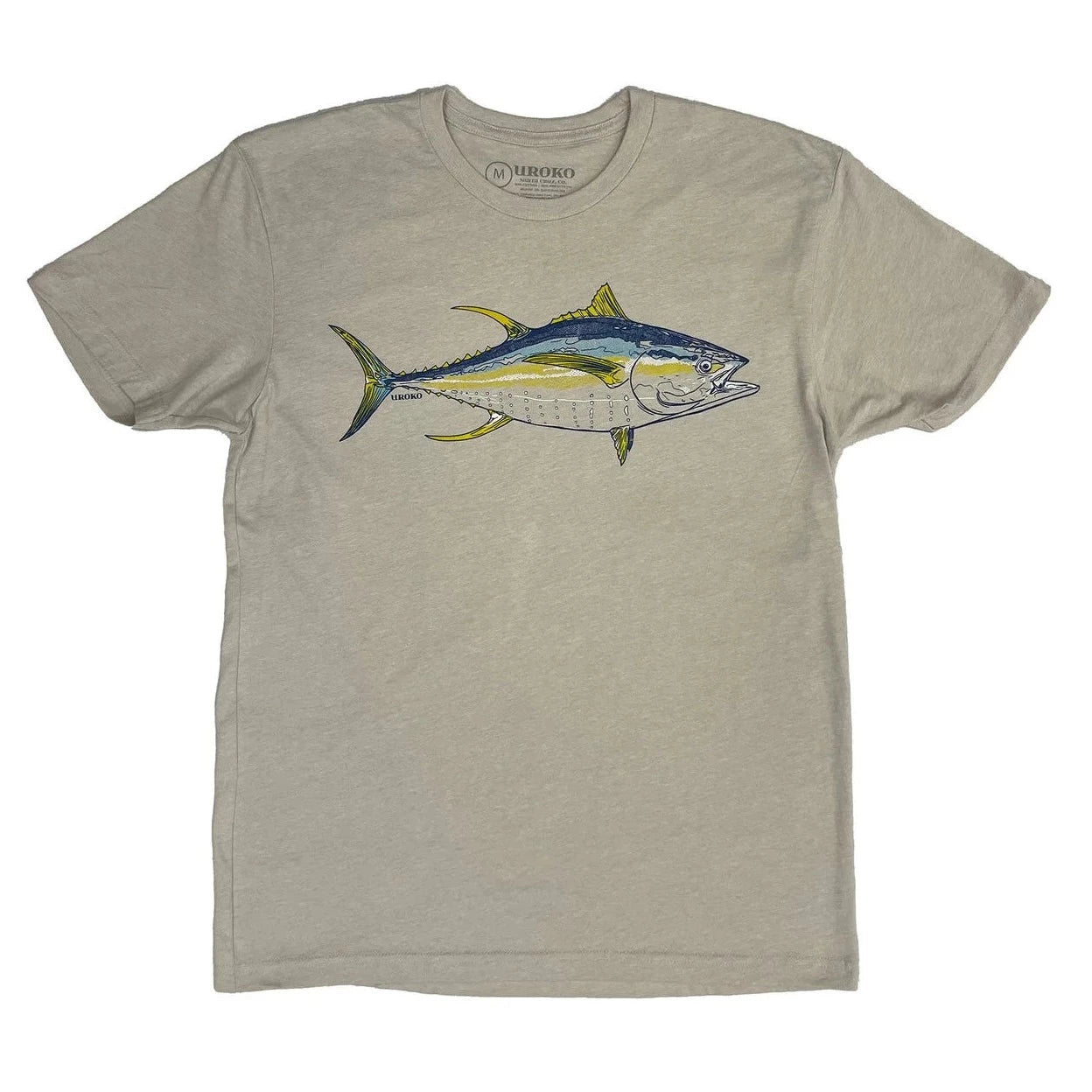 Yellowfin Tuna Short Sleeve T-Shirt | Traveler Surf Club Sand / Medium