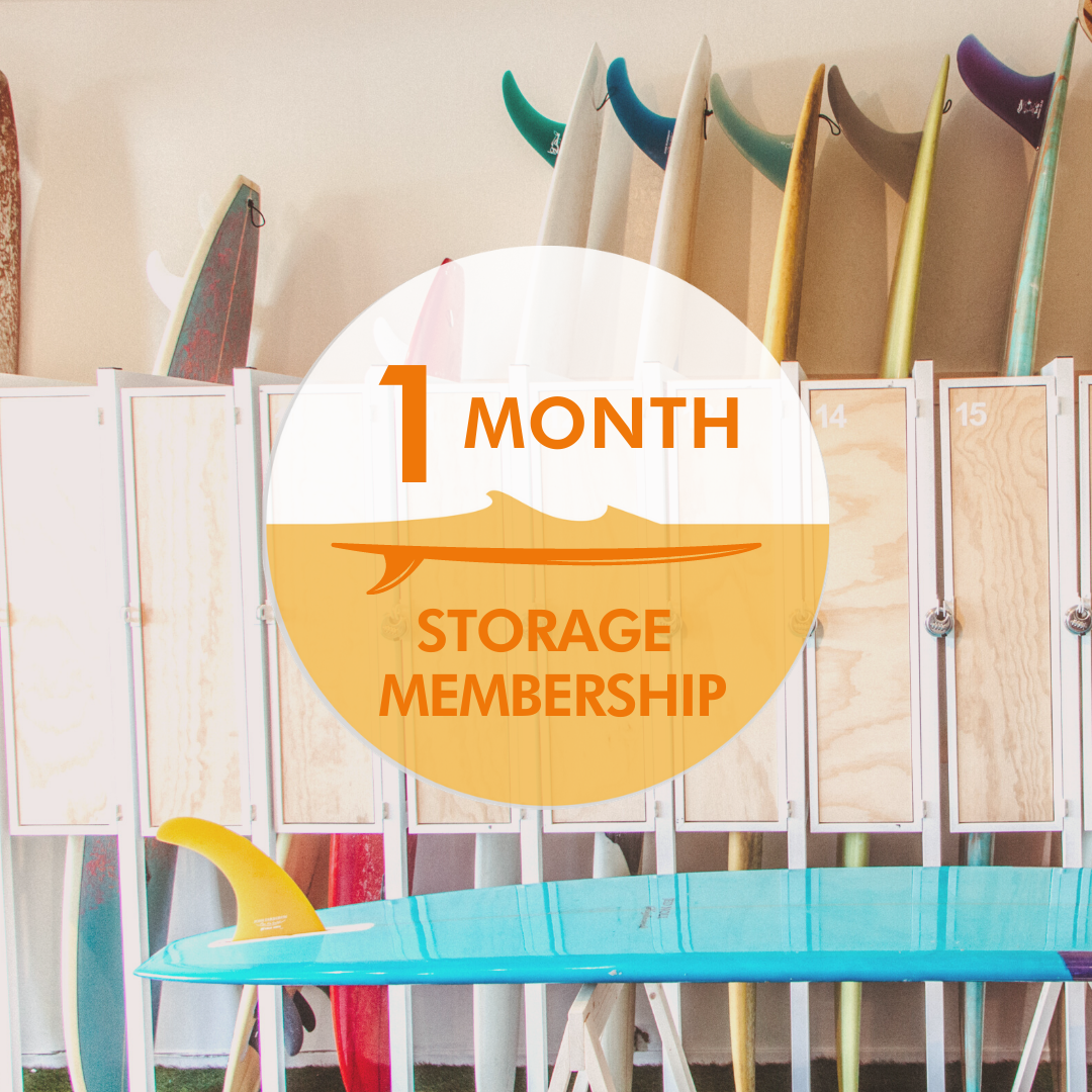 1 Month Santa Cruz Membership - With Surfboard Storage