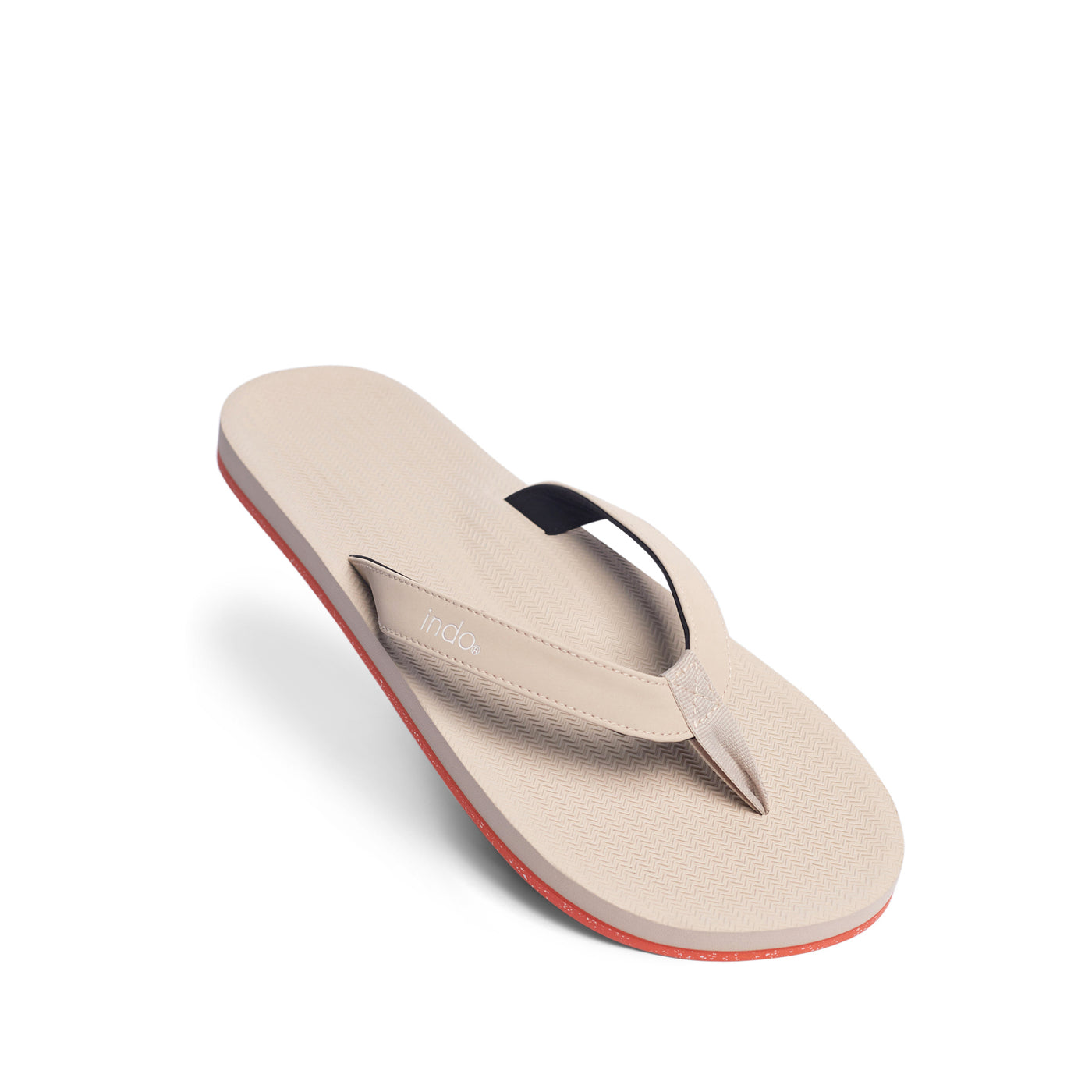 Men's Flip Flops Sneaker Sole - Sea Salt / Orange