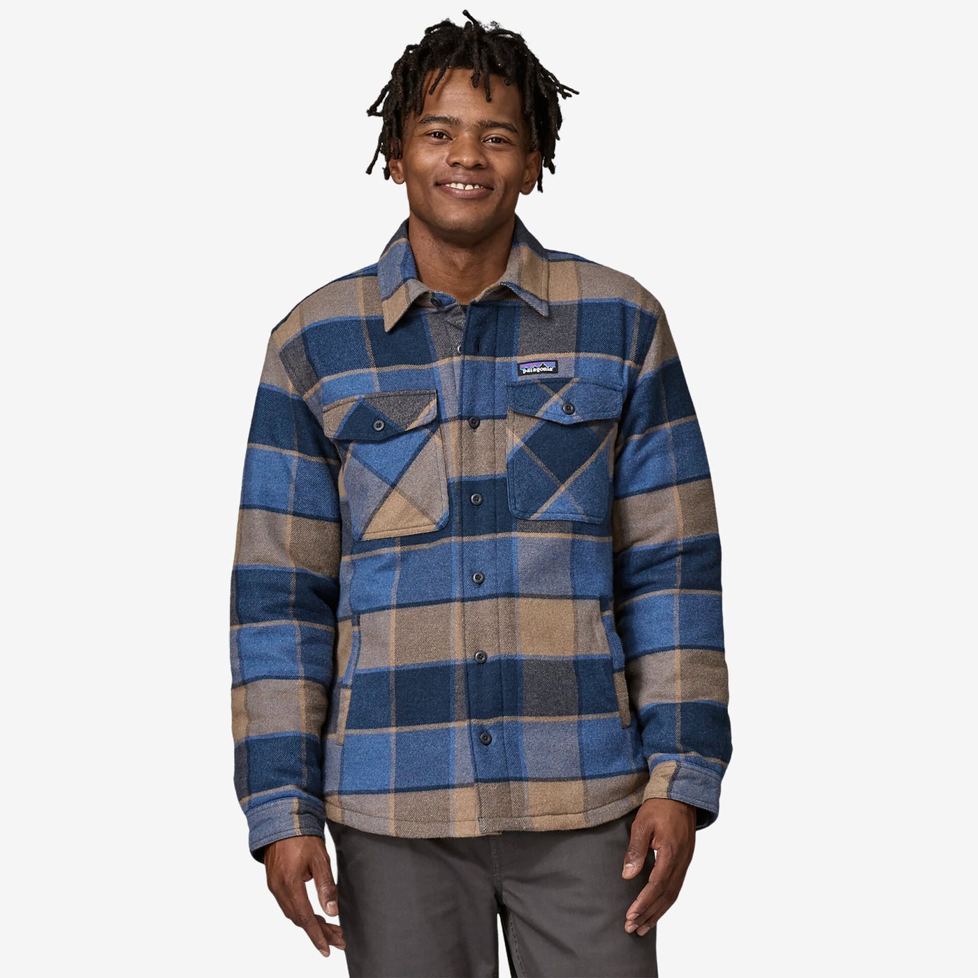 Men's Insulated Organic Cotton Lightweight Fjord Flannel Shirt