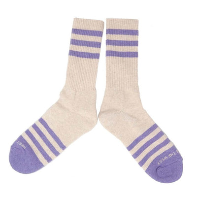 Heather Stripe Cotton Socks