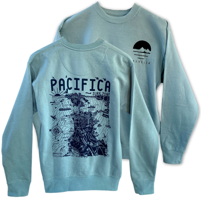 Pacifica Map Crew Fleece