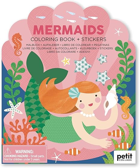 Coloring Book with Stickers: Mermaids