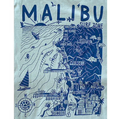 Malibu Map Tee