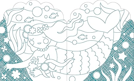 Coloring Book with Stickers: Mermaids