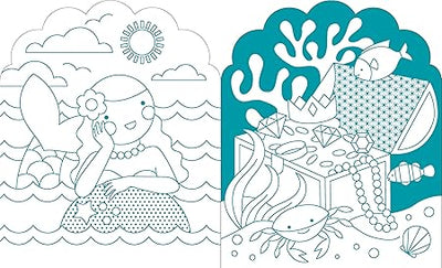 Coloring Book with Stickers: Mermaids