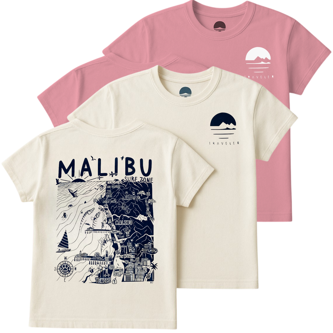 Womens Malibu Map Tee