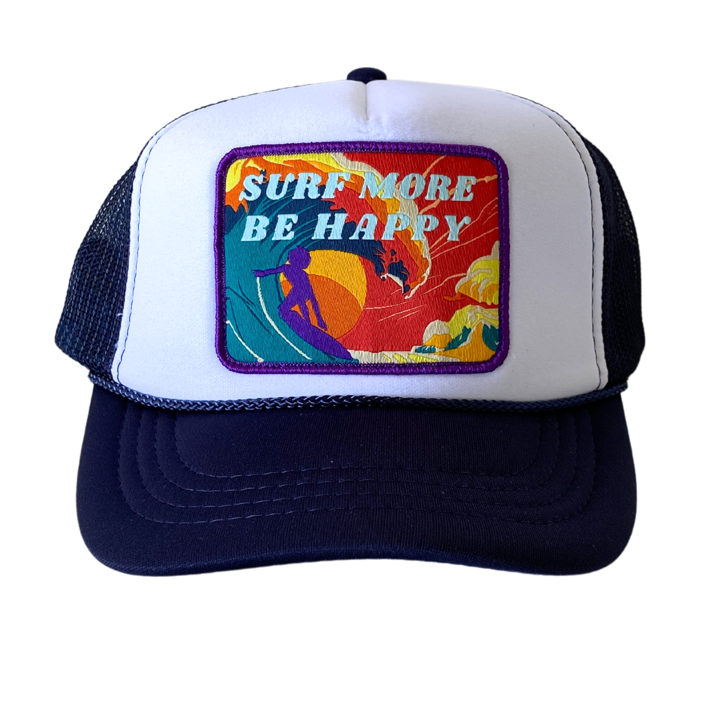 Youth Surf More Be Happy Patch Hat