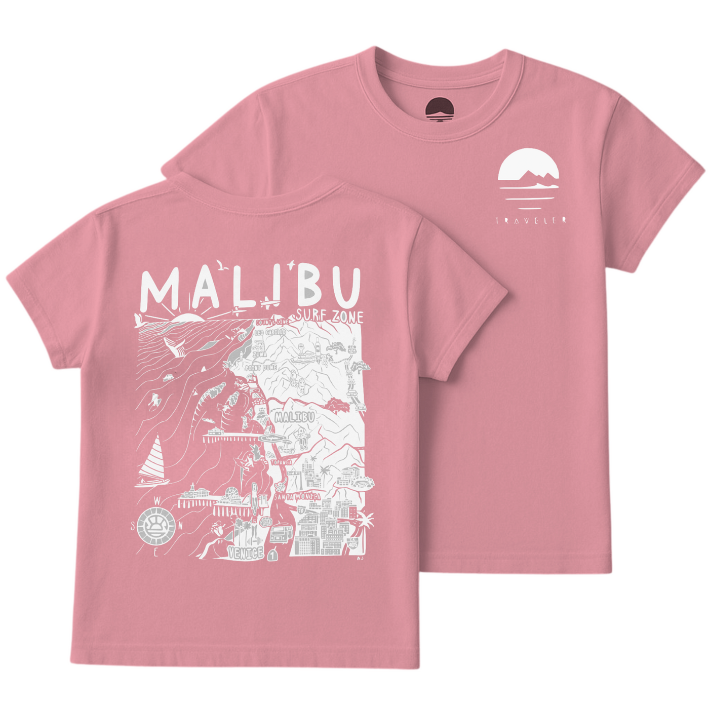 Womens Malibu Map Tee