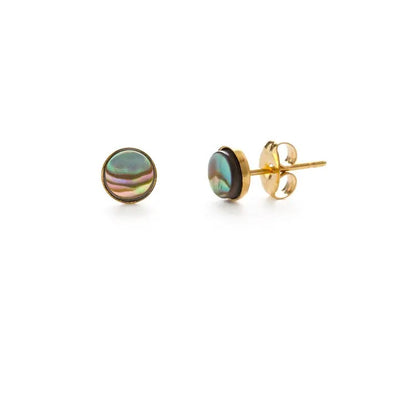 5mm Abalone Stud Earrings