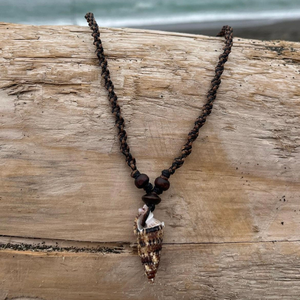 Black  and Brown Shell Necklace