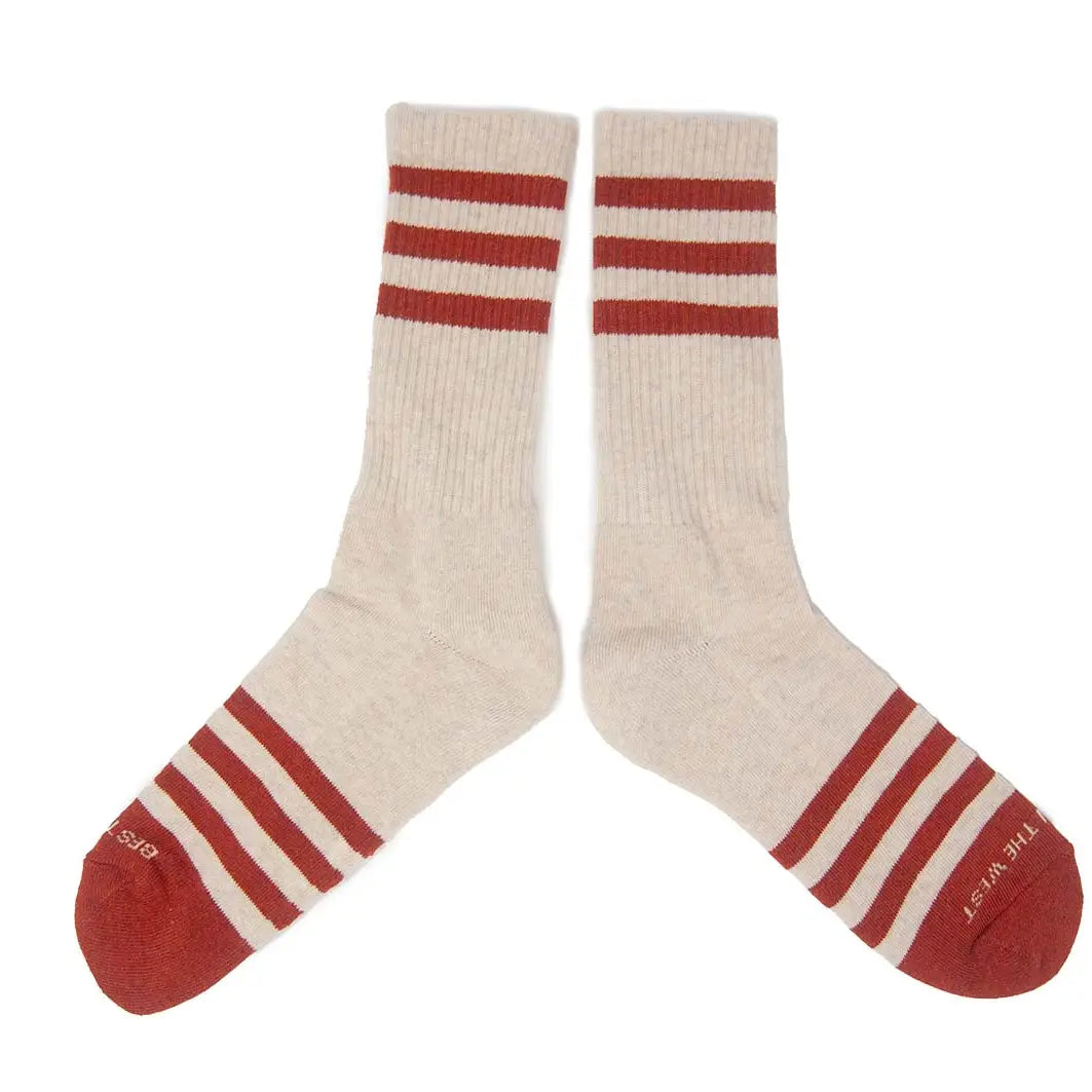 Heather Stripe Cotton Socks