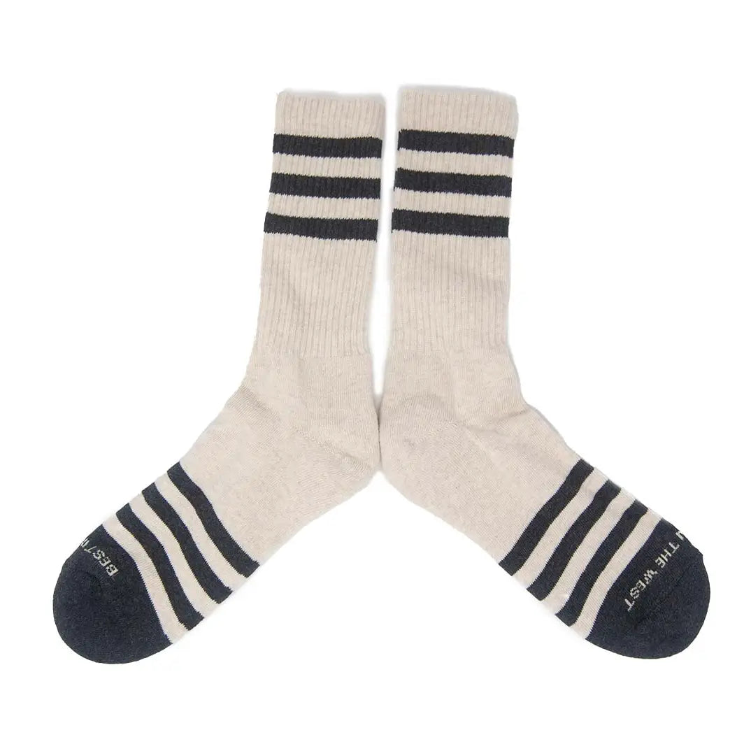 Heather Stripe Cotton Socks