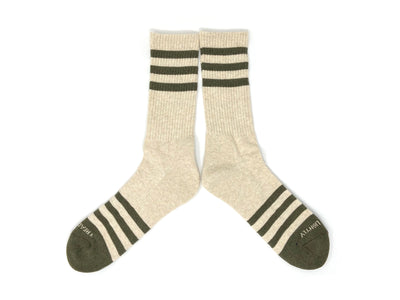 Heather Stripe Cotton Socks