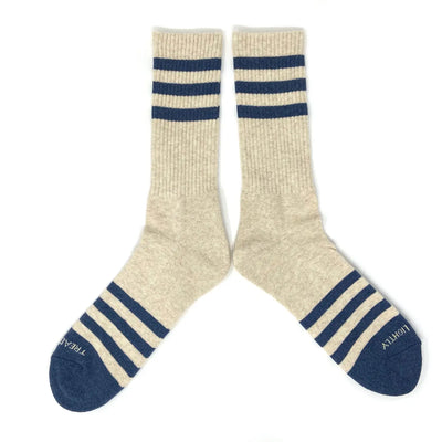 Heather Stripe Cotton Socks