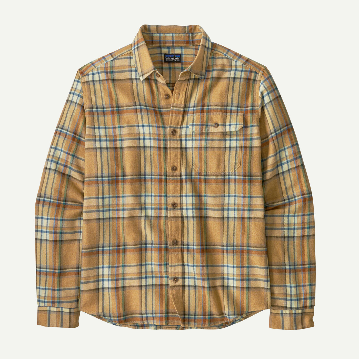 Men's Long Sleeved Lightweight Fjord Flannel Shirt