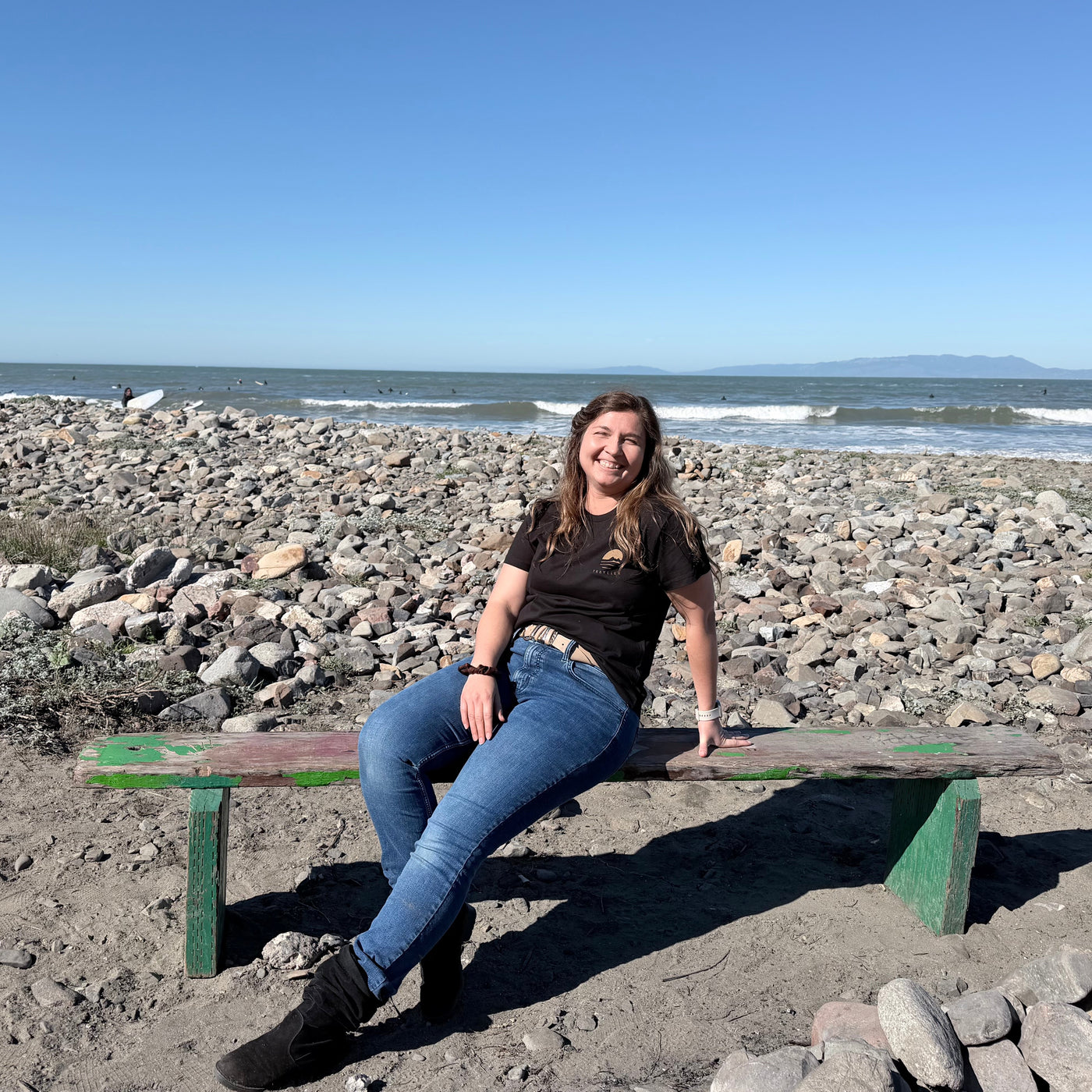 Womens Pacifica Map Boyfriend Tee