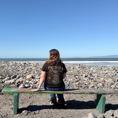 Womens Pacifica Map Boyfriend Tee