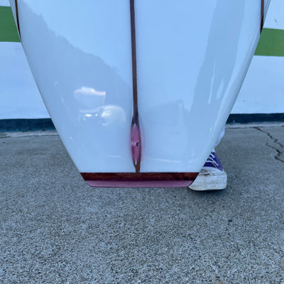 8'8 John Schultze Log: with Colored Resin Tail Block