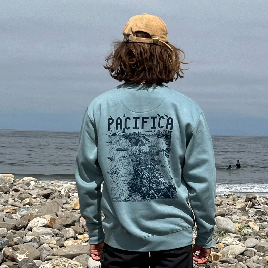 Pacifica Map Crew Fleece