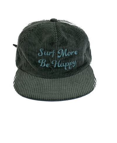 Surf More Be Happy Corduroy Hat