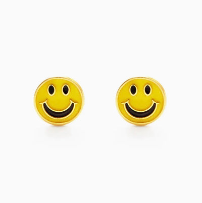 70's Smiley Face Stud Earrings