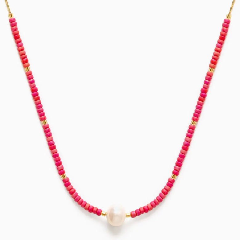 Pearl Miyuki Bead Necklace