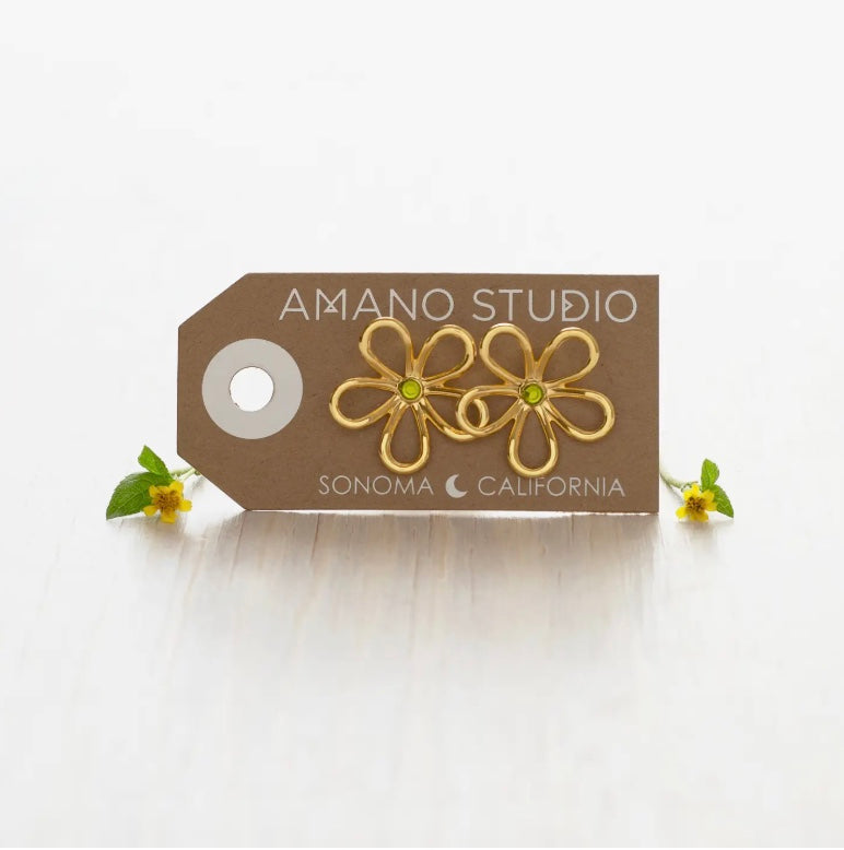 Daisy Flower Stud Earrings