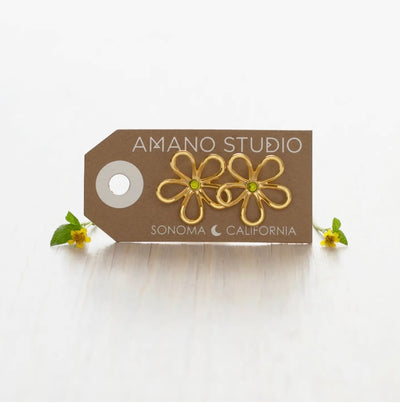 Daisy Flower Stud Earrings