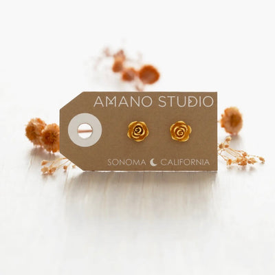 Rose Stud Earrings