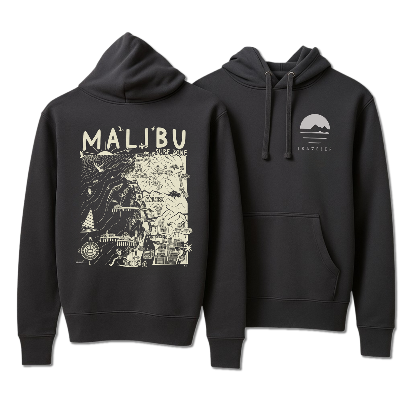 Malibu Map Hoodie