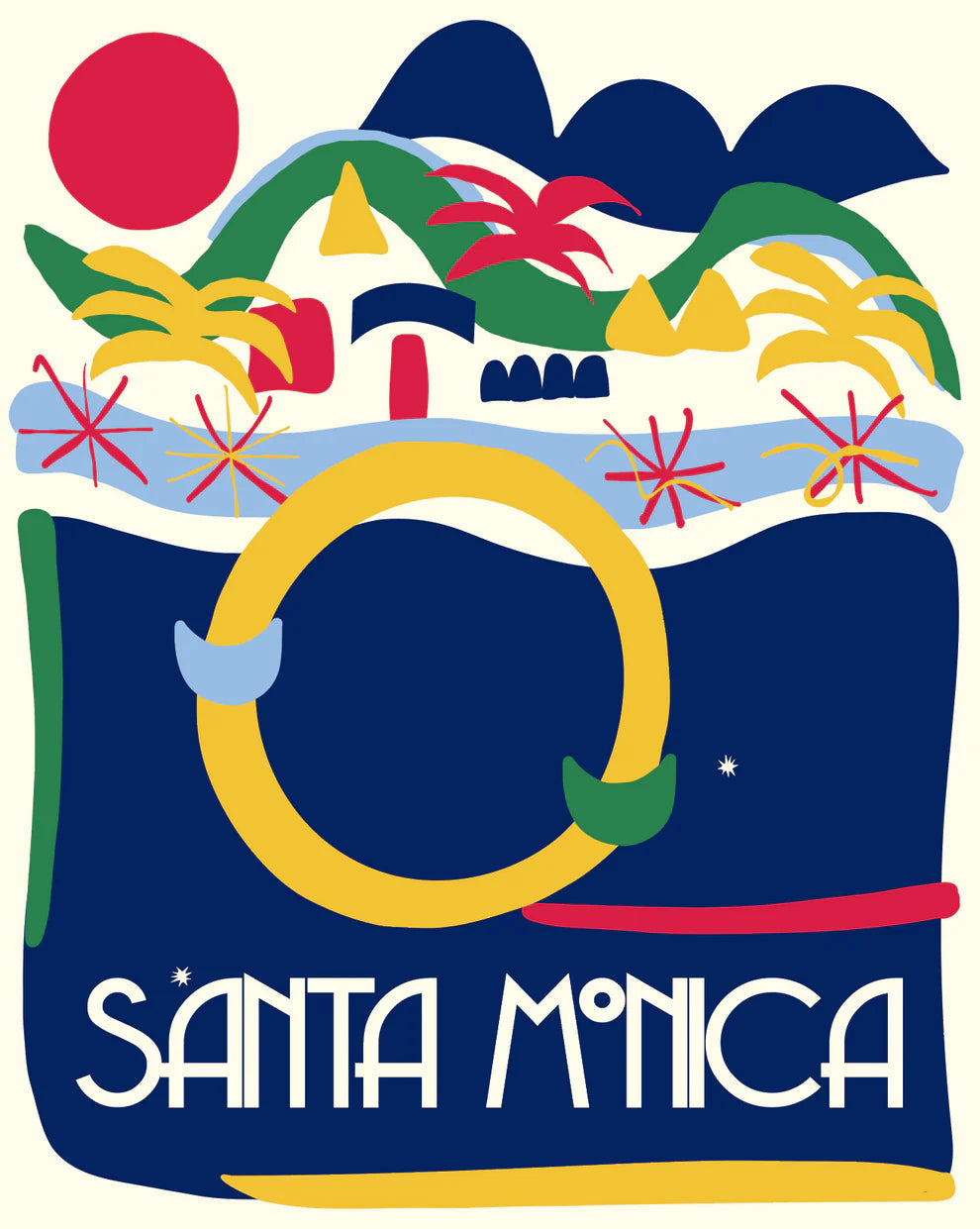 Santa Monica Art Print