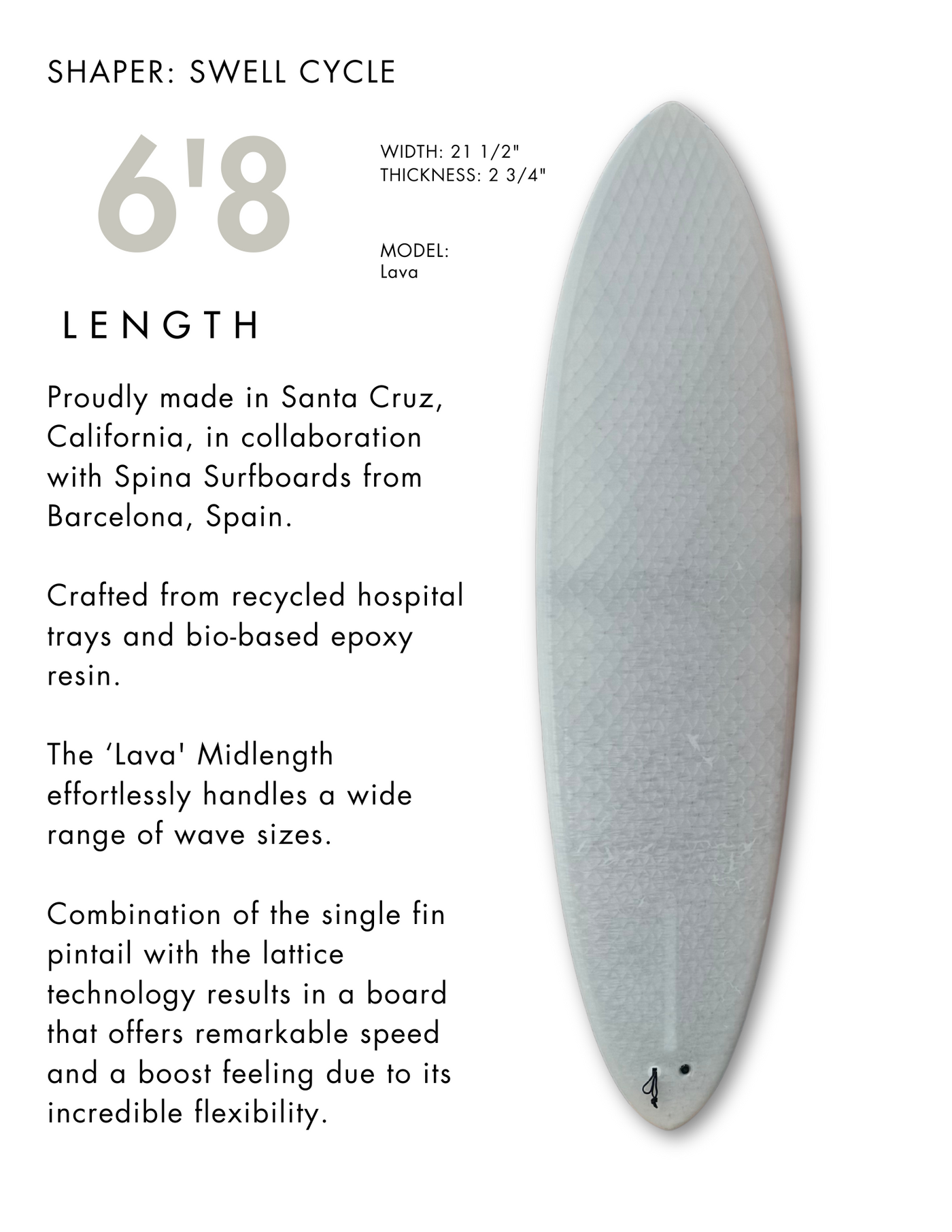 Fiberglass Surfboard Rentals - Santa Cruz