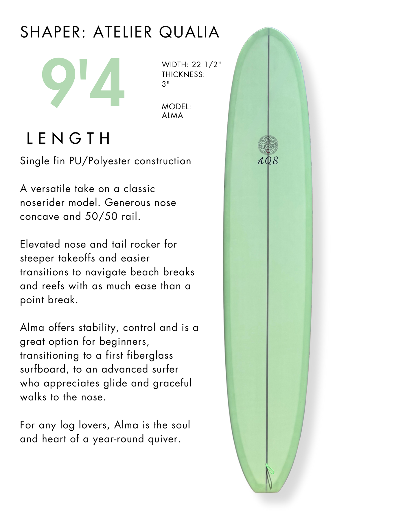 Fiberglass Surfboard Rentals - Santa Cruz