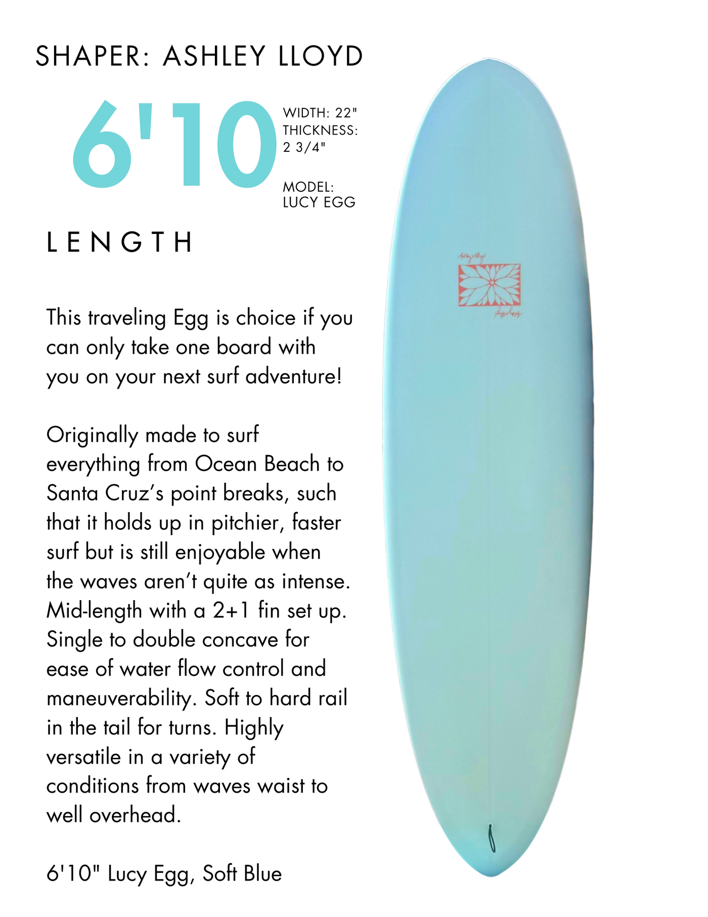 Fiberglass Surfboard Rentals - Santa Cruz