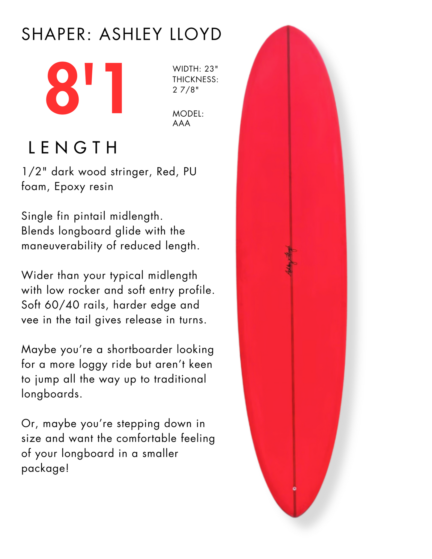 Fiberglass Surfboard Rentals - Santa Cruz