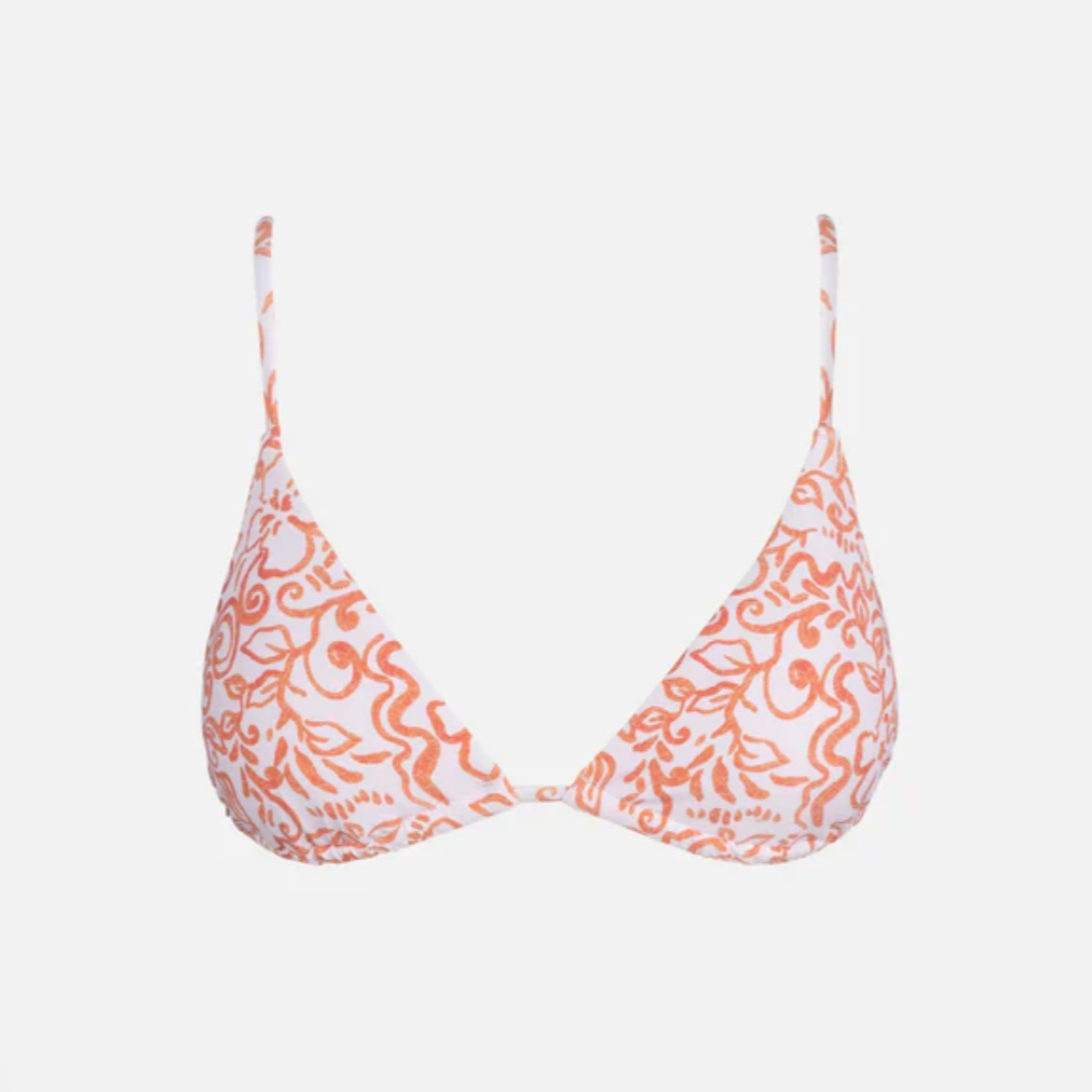 Islander Floral Slide Tri Bikini Top