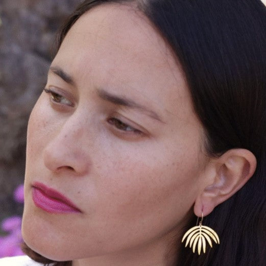 Palm Frond Earrings