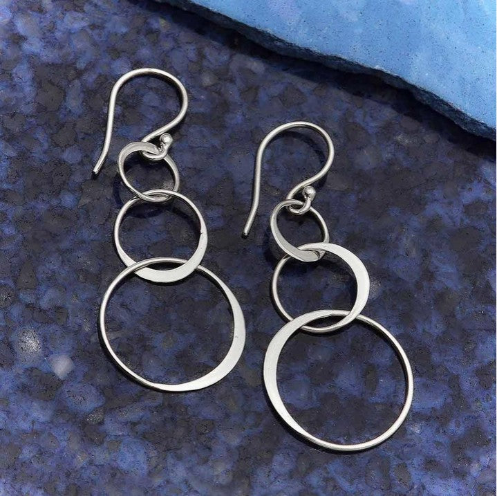 Three Circle of Life Earrings