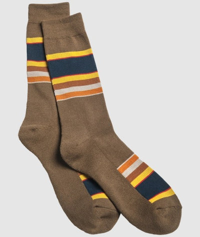 National Park Stripe Crew Socks
