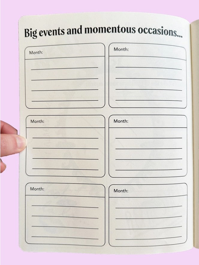 Rare Rose Month View Planner