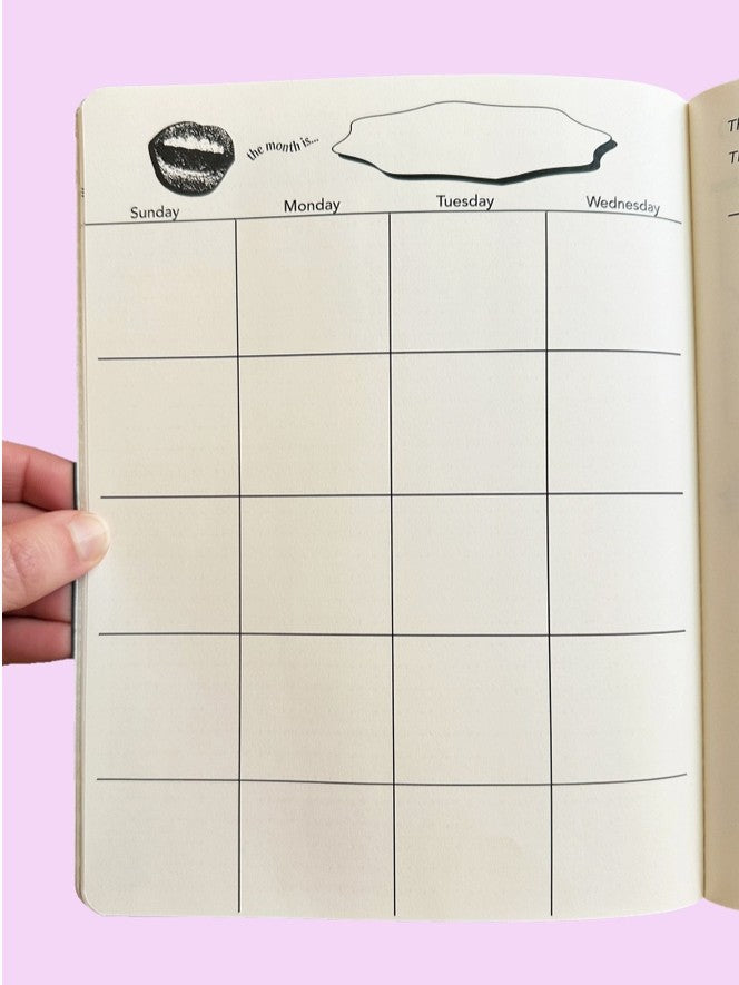 Rare Rose Month View Planner