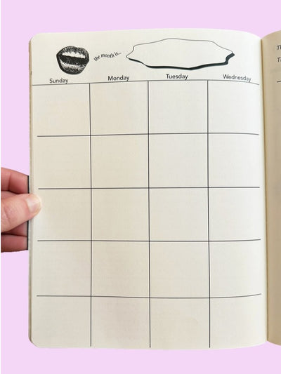 Rare Rose Month View Planner