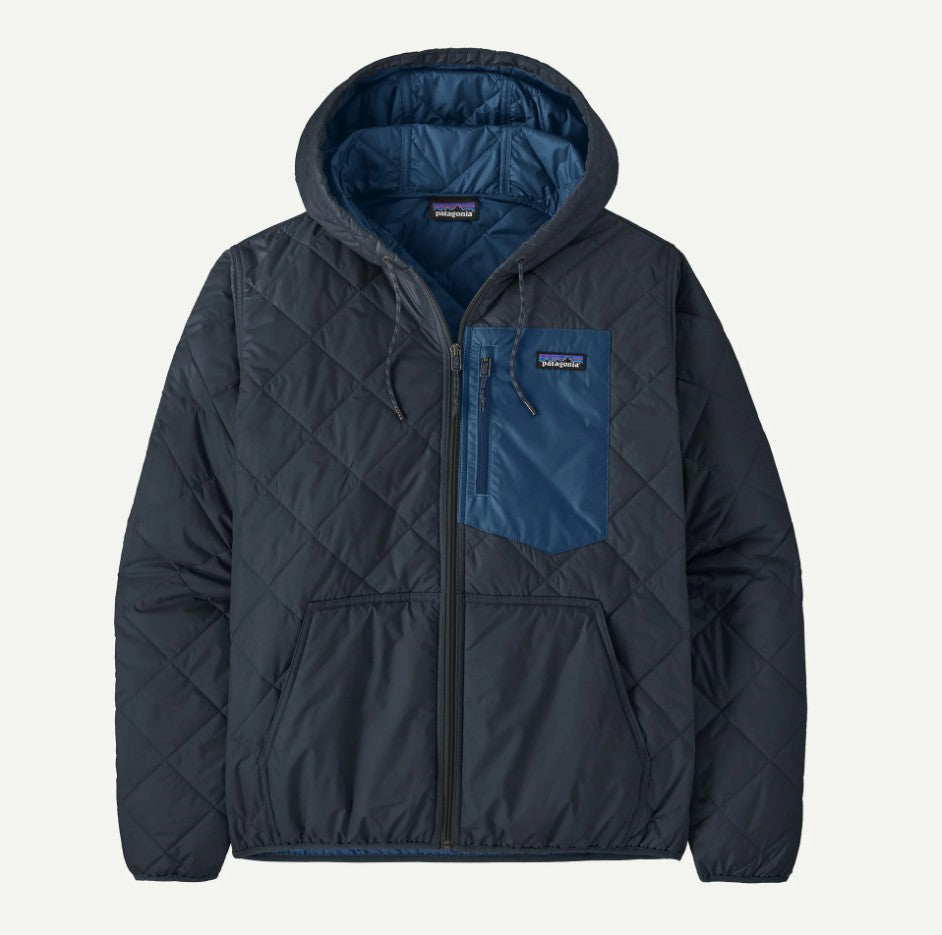 Men's Diamond Quilted Bomber Hoody
