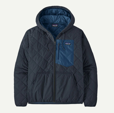 Men's Diamond Quilted Bomber Hoody