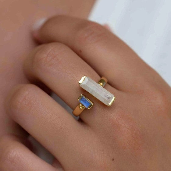 Moonstone & Labradorite ~ Ring