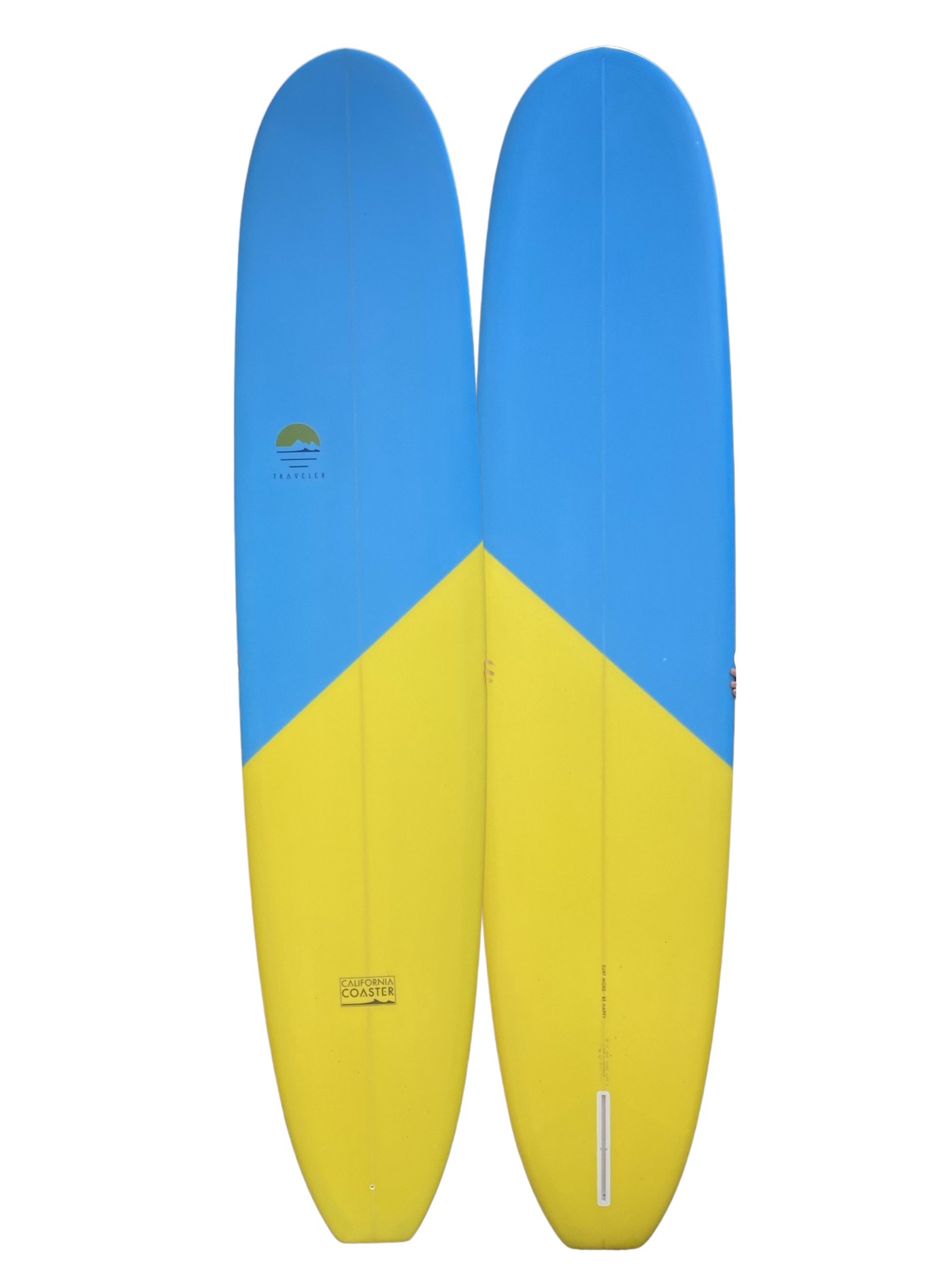 8'10 California Coaster - Light Blue / Yellow
