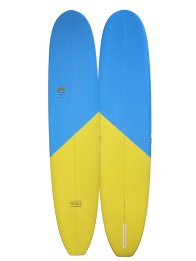 8'10 California Coaster - Light Blue / Yellow