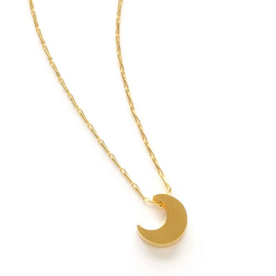 Tiny Crescent Moon Necklace